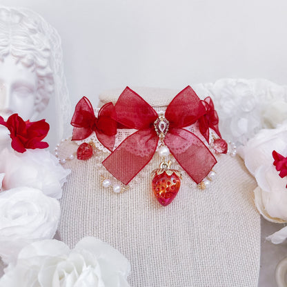 Red Strawberry Princess choker