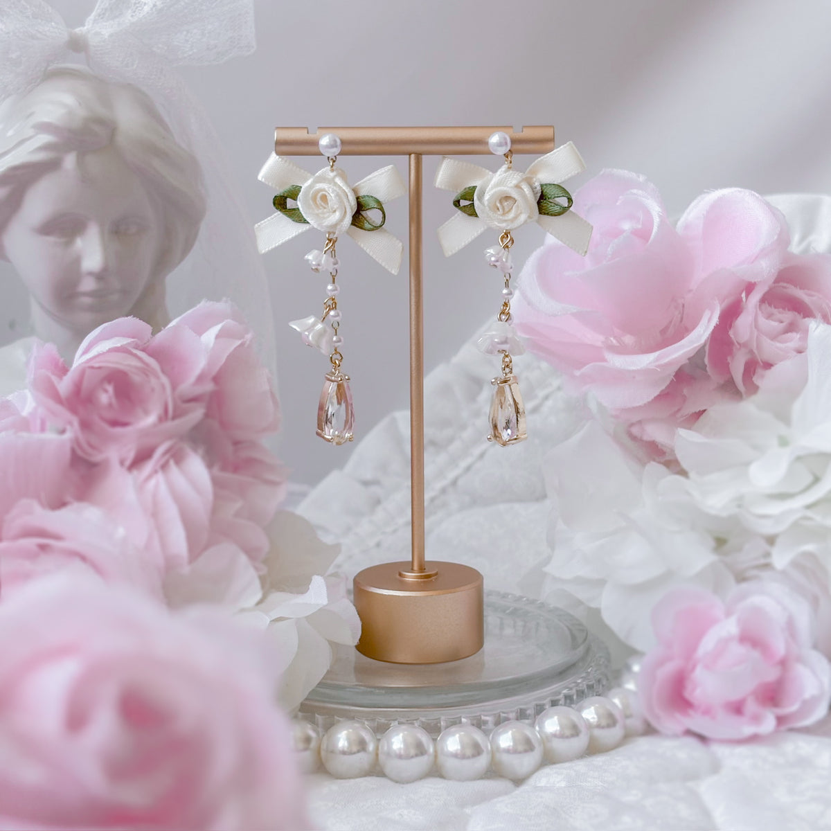 Peaches & Cream earrings