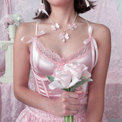 Pink Teatime choker