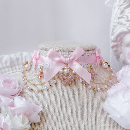 Blush Butterfly choker