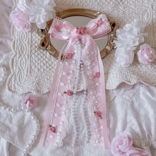 Pink Florette bow