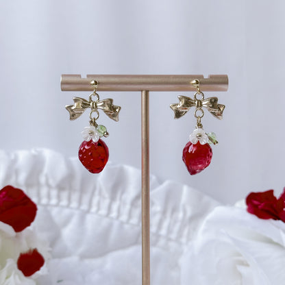 Strawberry Tea earrings