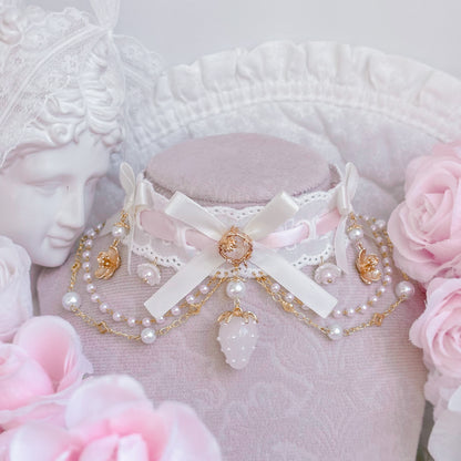 Strawberry Pearl Choker