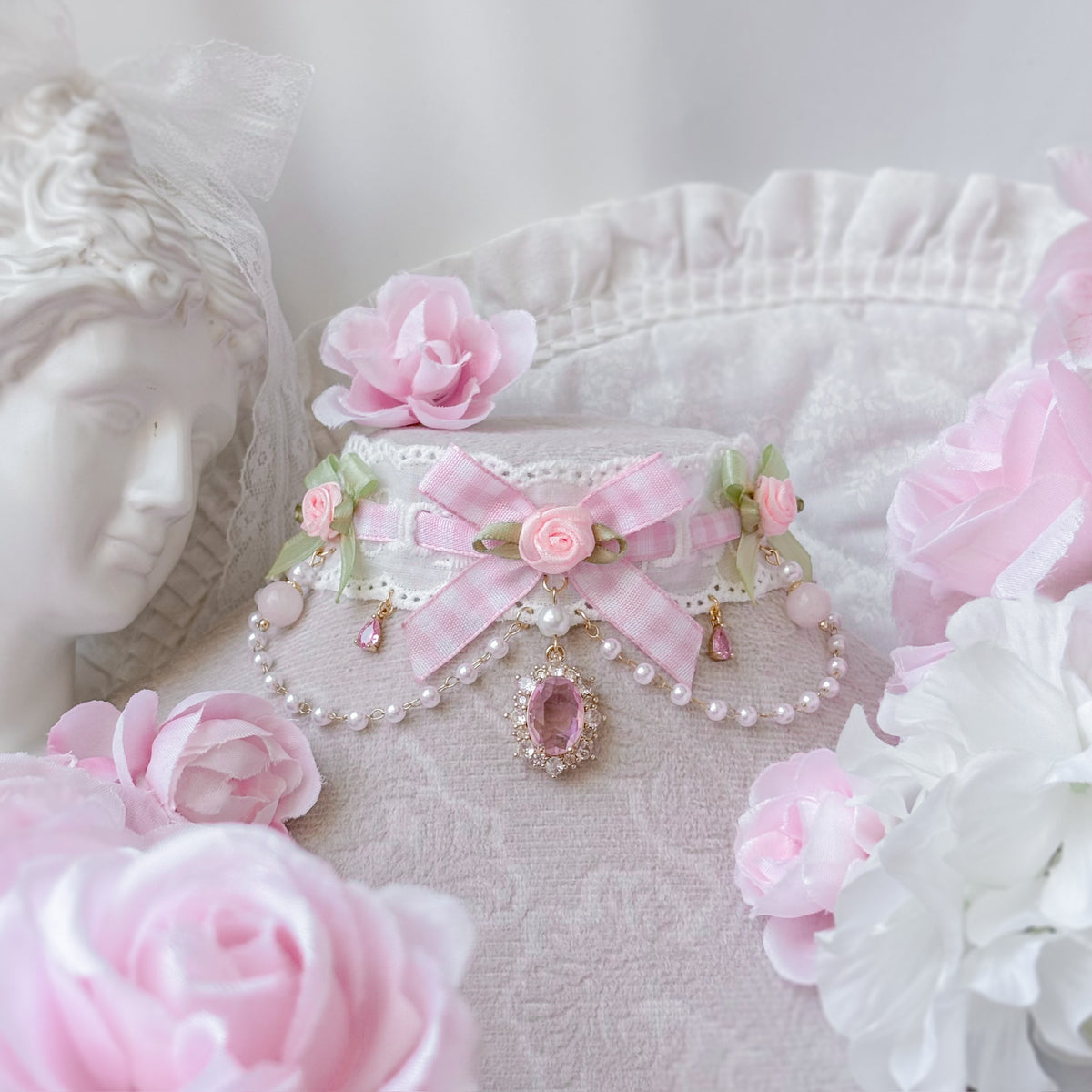 Matcha Rose choker