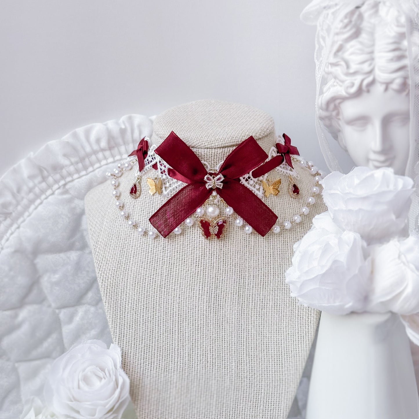 Ruby Butterfly choker