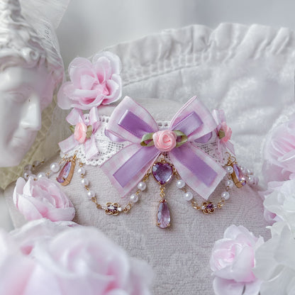 Pink Lavender Choker