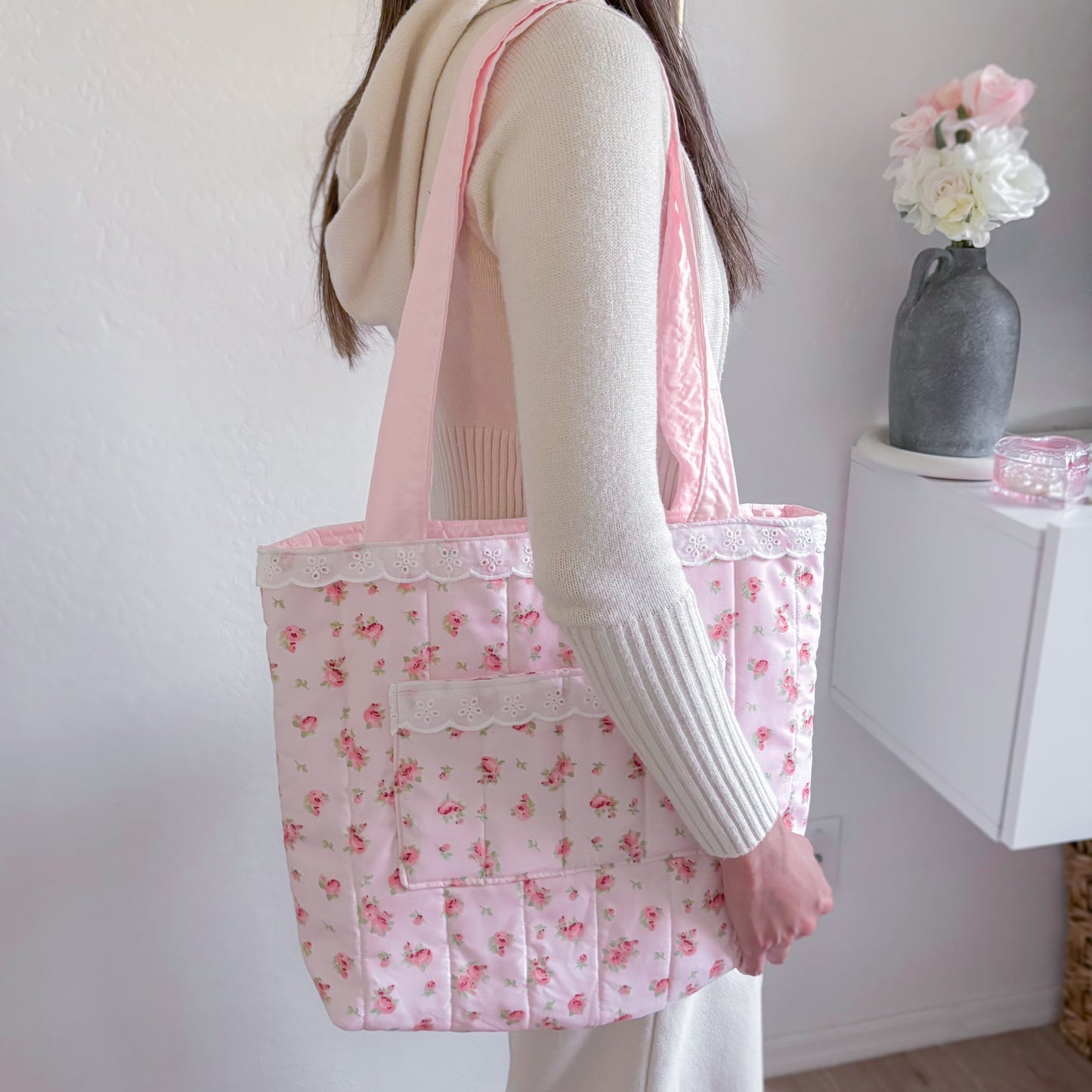 Rose Tea Tote