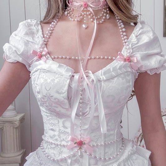 Perle Pink body chain