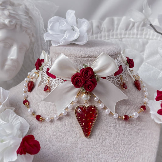 Strawberry Creampuff choker