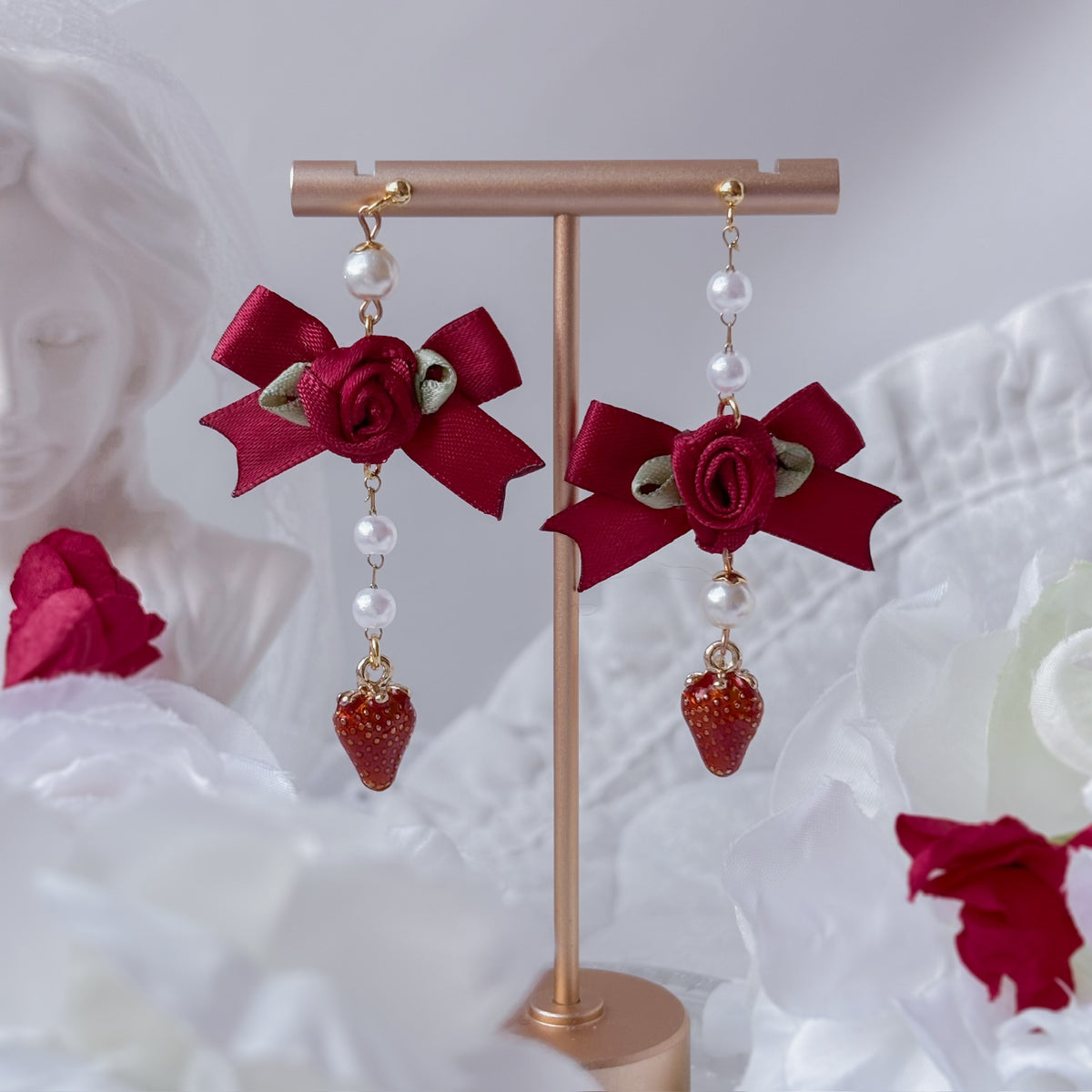 Strawberry Creampuff earrings