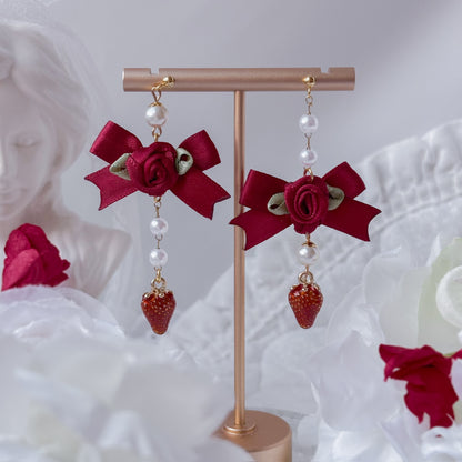Strawberry Creampuff earrings