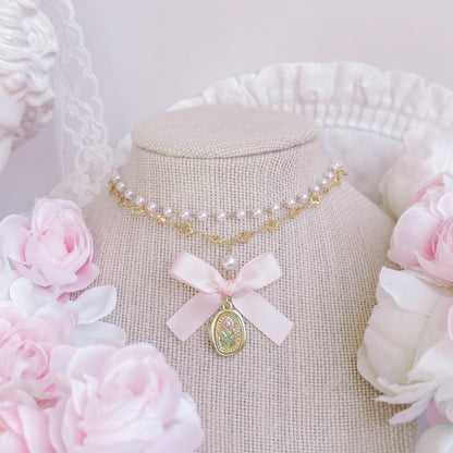 Pink Tulip necklace