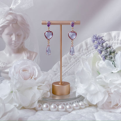 Pink Lavender earrings