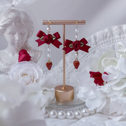 Strawberry Creampuff earrings