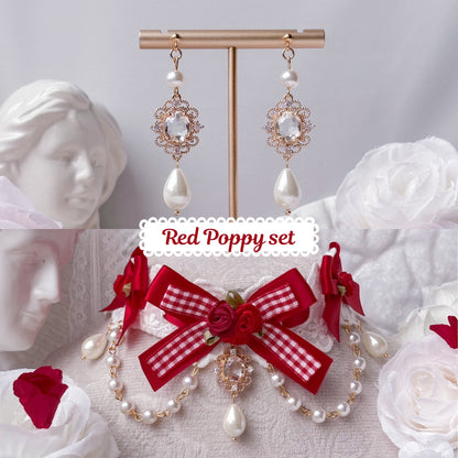 Red Poppy set