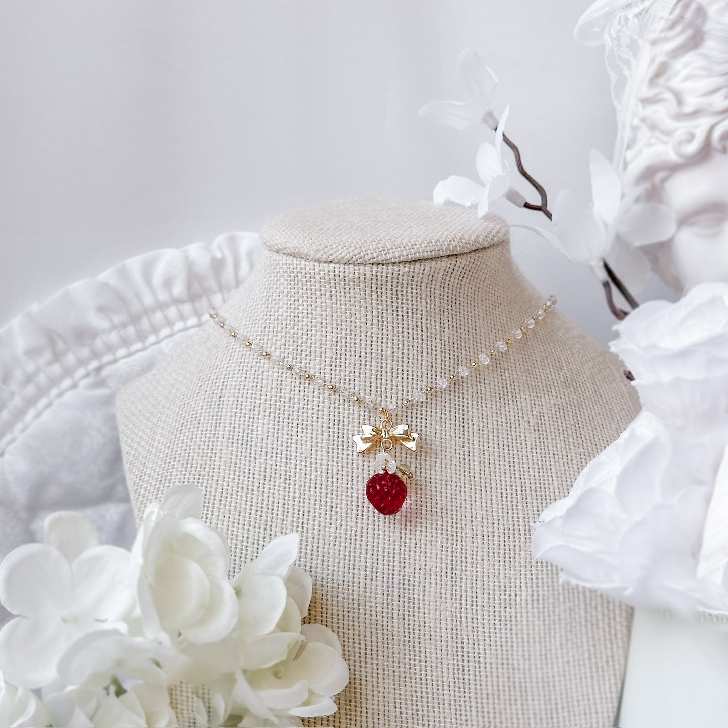 Strawberry Tea necklace