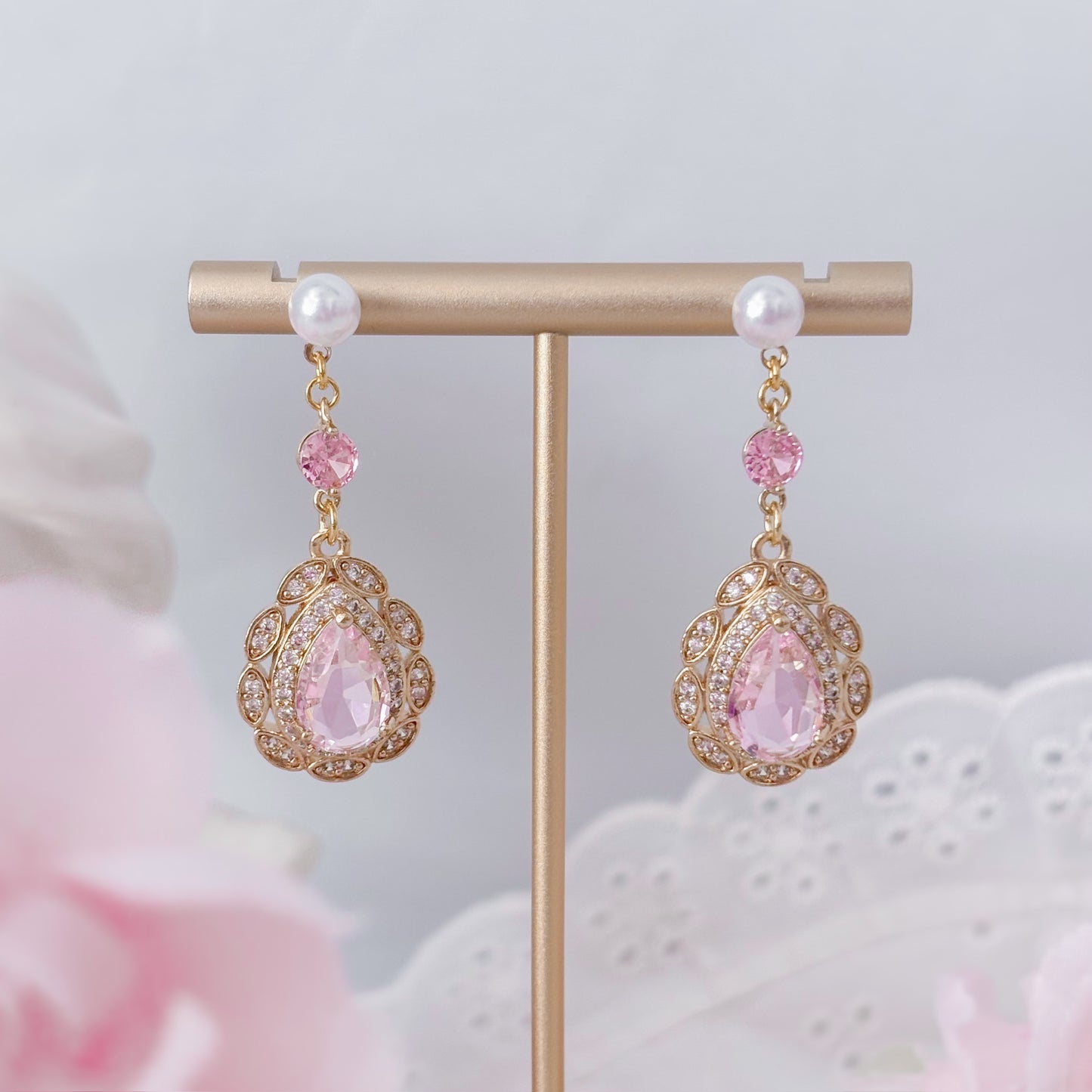 Pink Royal Earrings