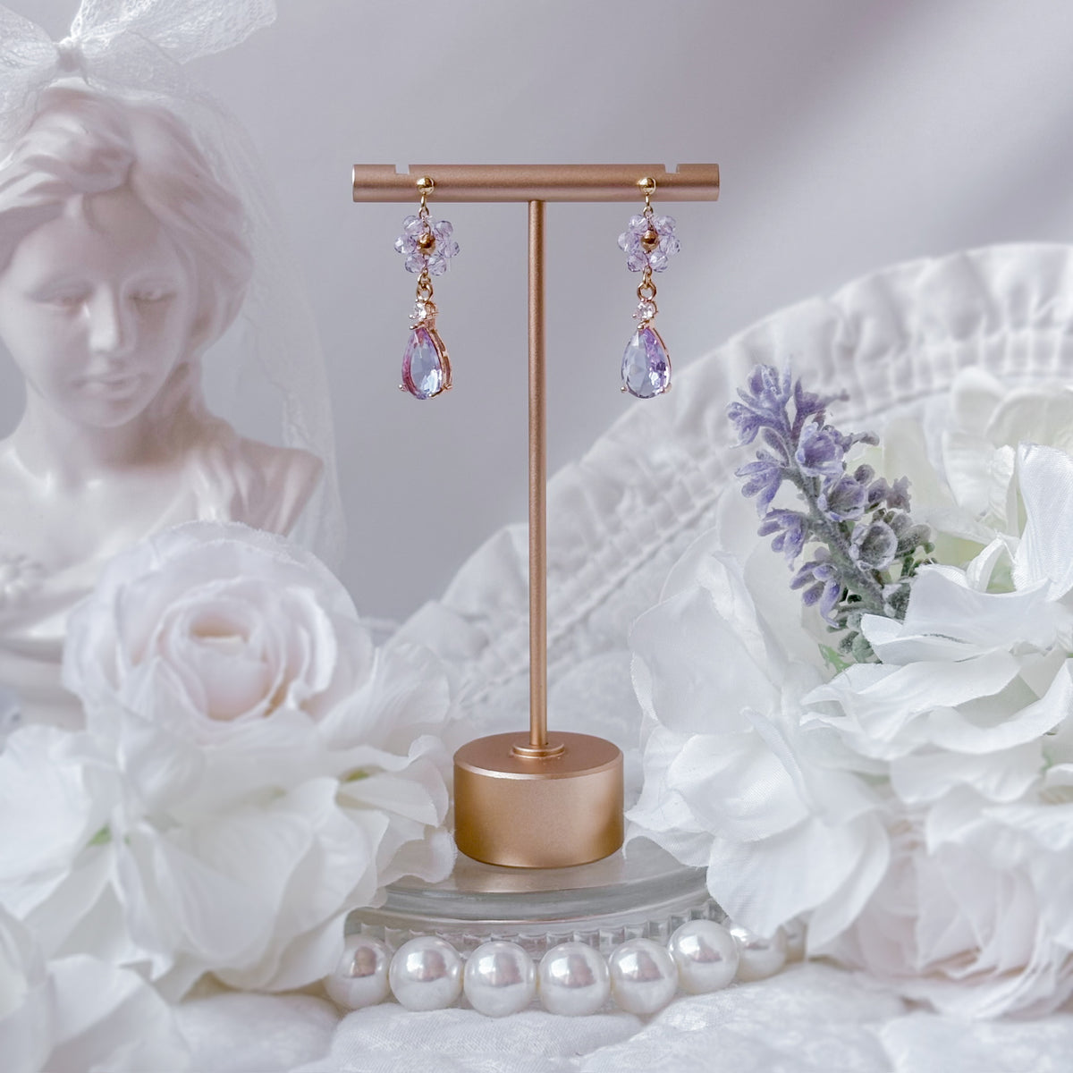 Lavender Field earrings