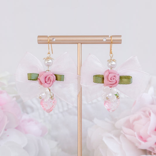 Pink Strawberry Love earrings