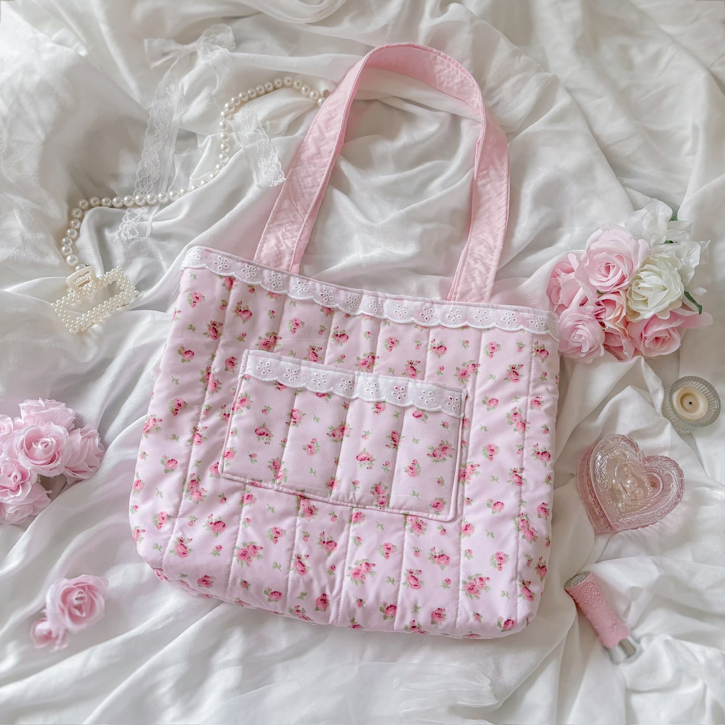 Rose Tea Tote