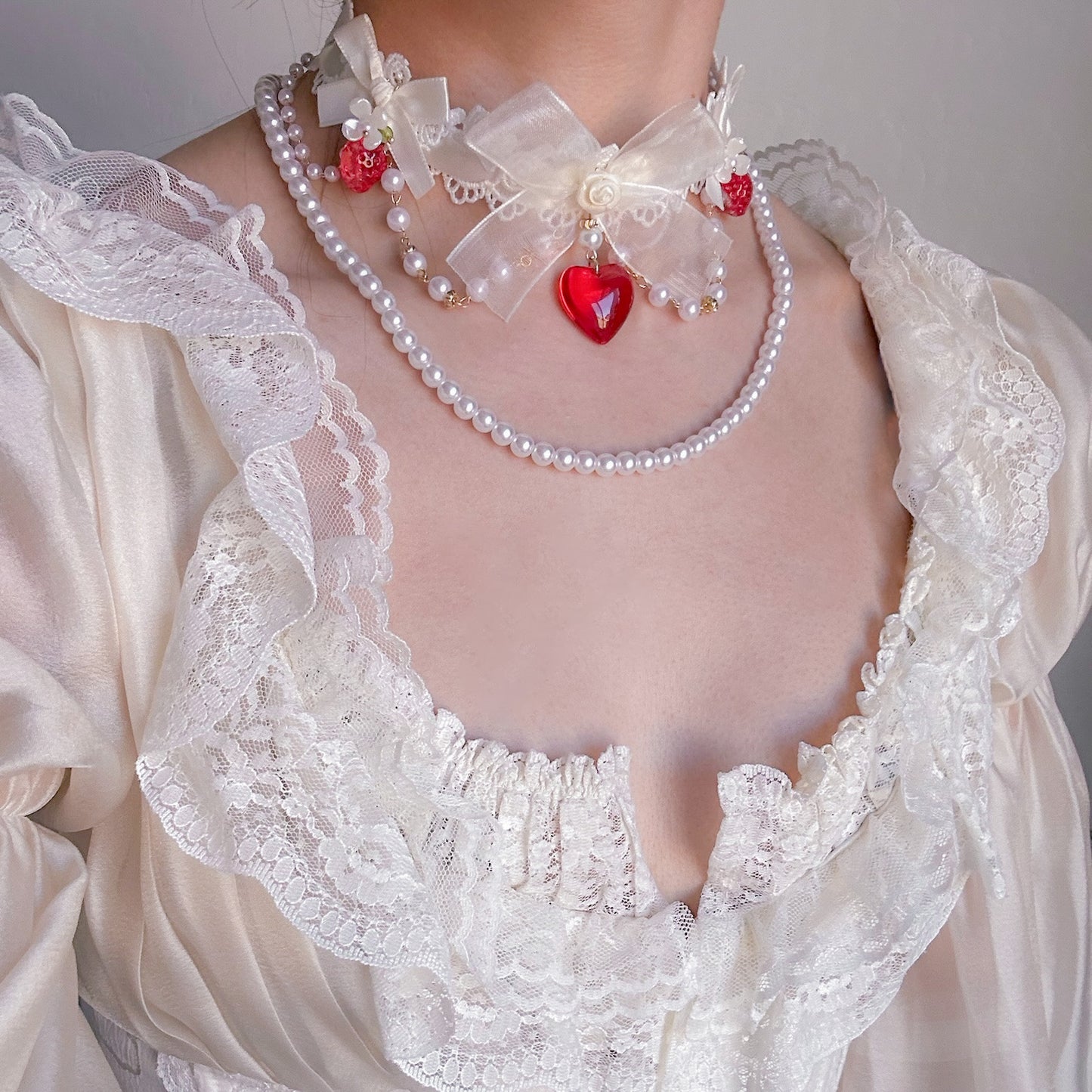 Strawberry Créme choker