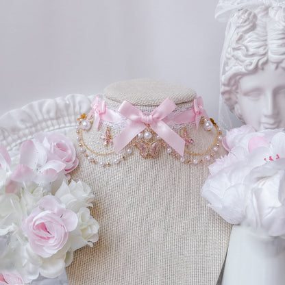 Blush Butterfly choker