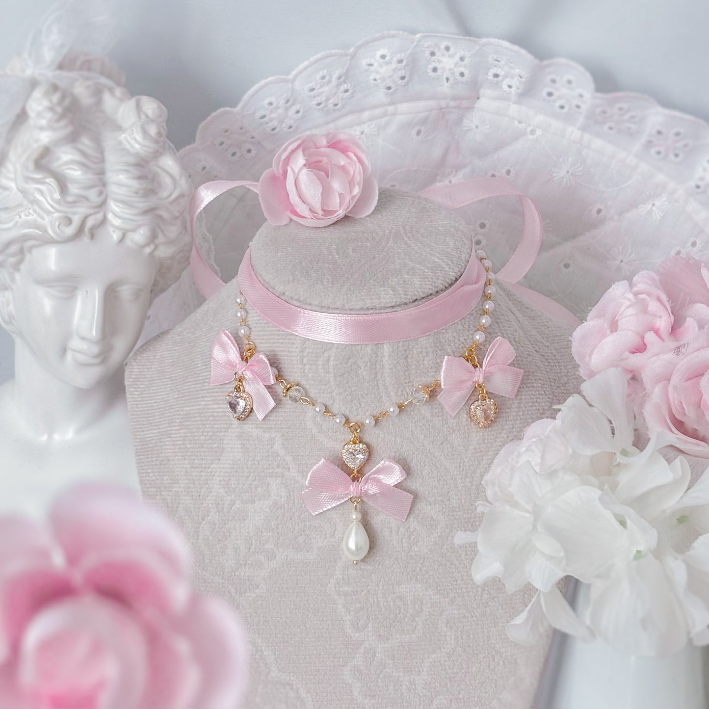 Pink Teatime choker