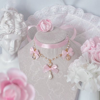 Pink Teatime choker