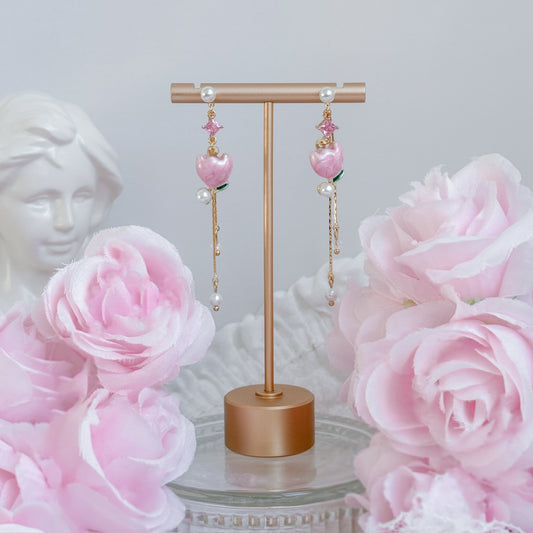 Pink Tulip earrings