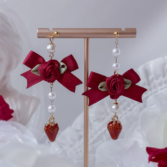 Strawberry Creampuff earrings