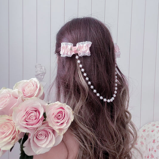 Rose Frill bow set