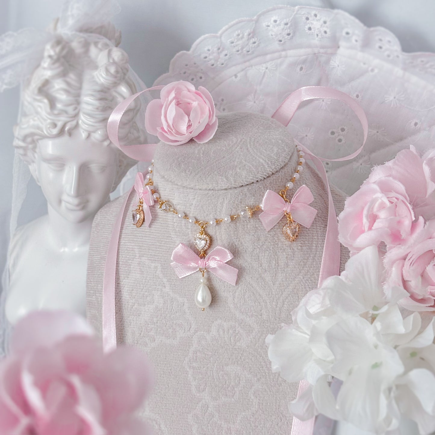 Pink Teatime choker