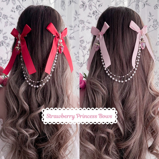 Strawberry Princess Bow Sets