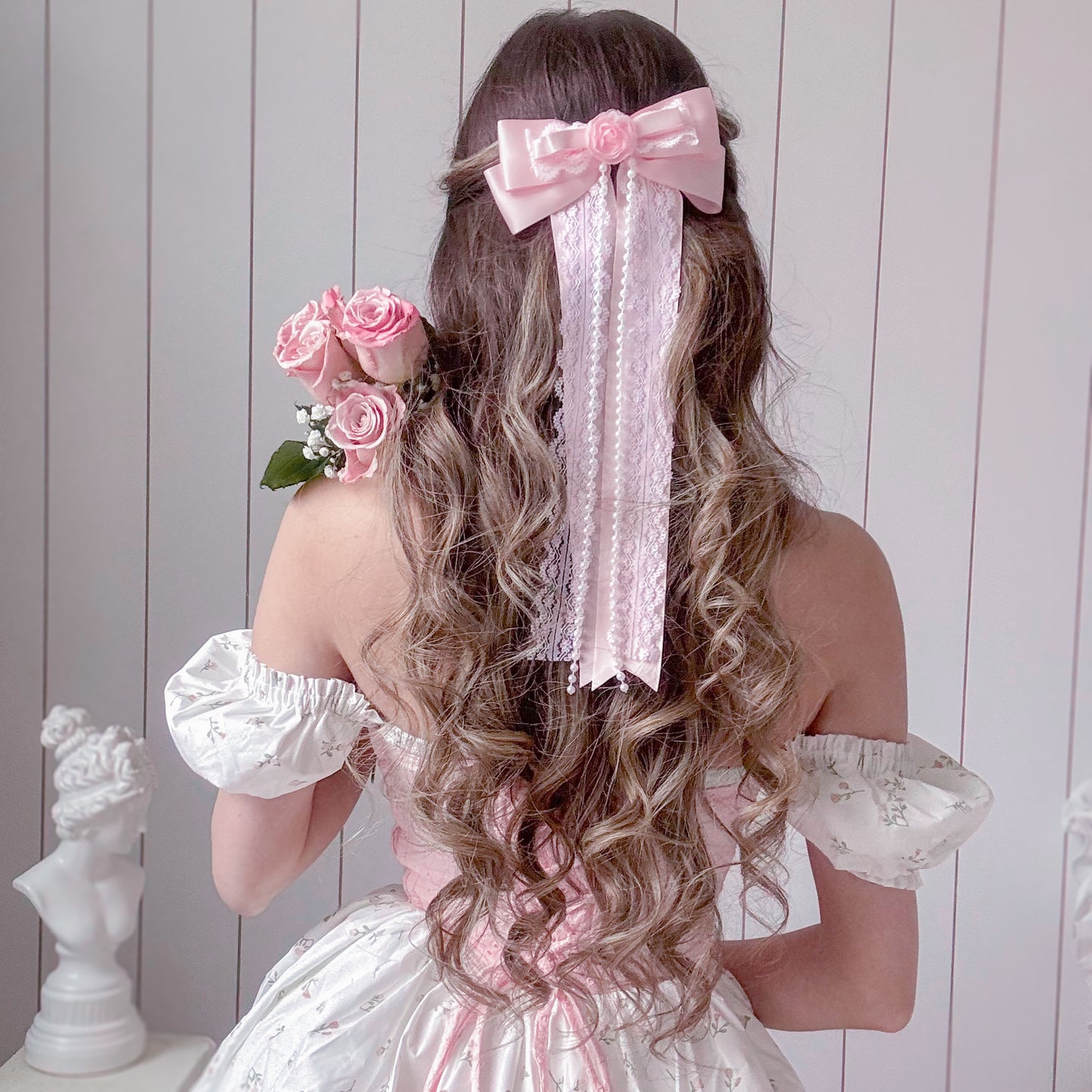 Strawberry Kiss bow