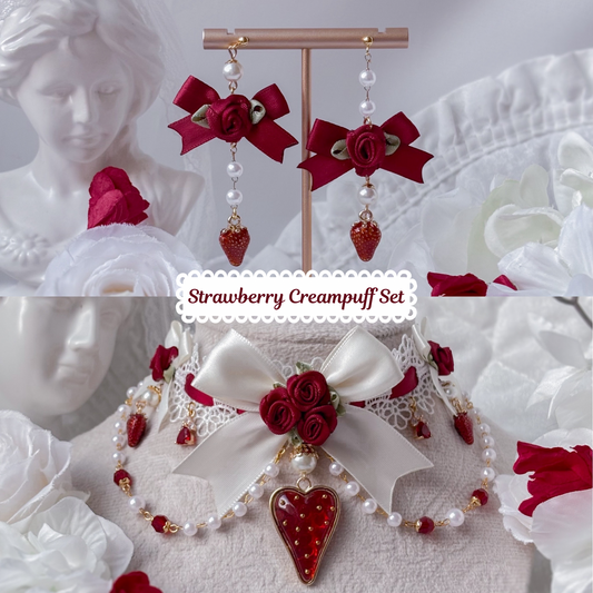 Strawberry Creampuff set
