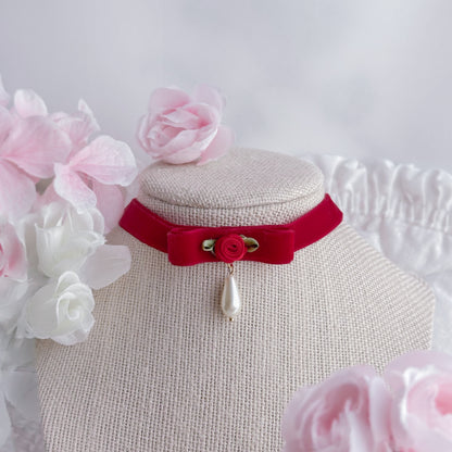 Red Roselyn Choker