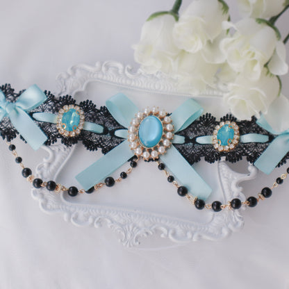 Aquamarine choker