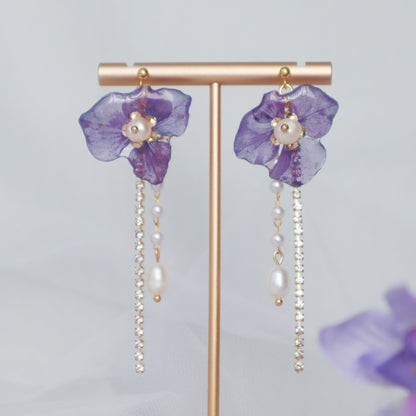 Lavender earrings
