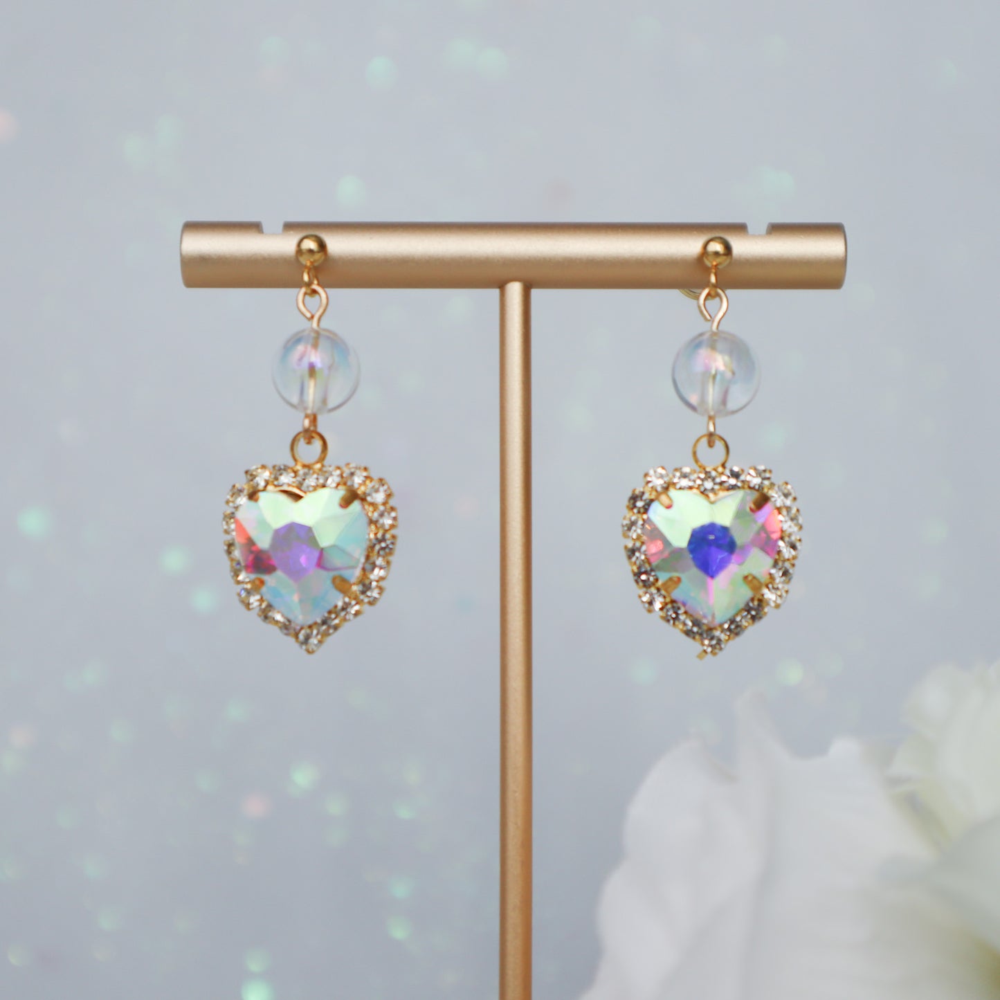 Holo Heart earrings