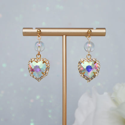 Holo Heart earrings