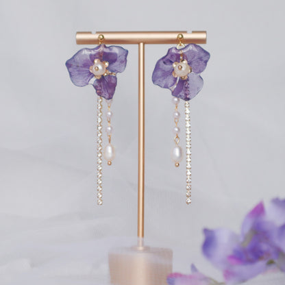 Lavender earrings