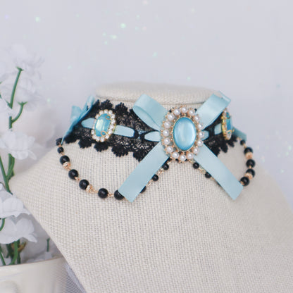 Aquamarine choker