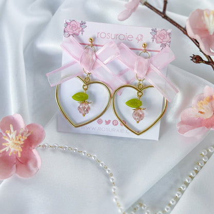 Crystal Peache Earrings - PREORDER