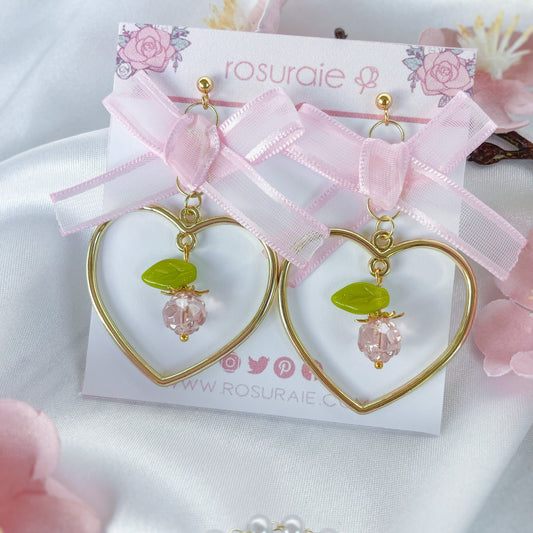 Crystal Peache Earrings - PREORDER