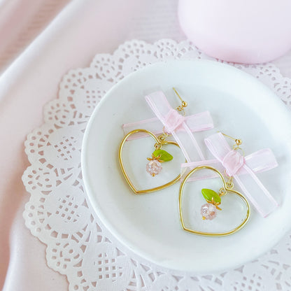 Crystal Peache Earrings - PREORDER