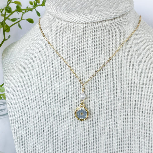 Sapphire Pearl Necklace