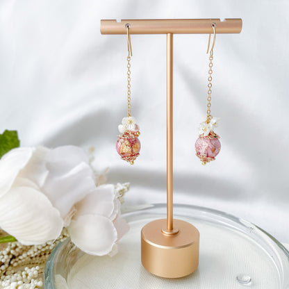 Blush earrings