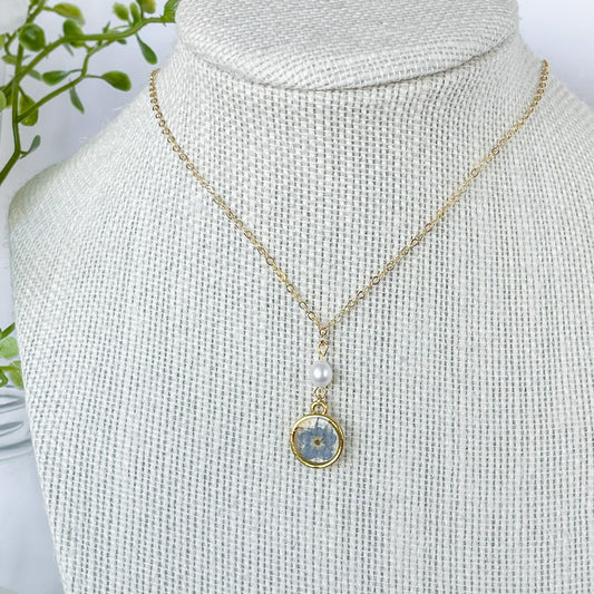 Sapphire Pearl Necklace - PREORDER