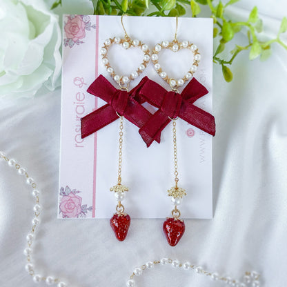 Strawberry Milk Earrings - PREORDER