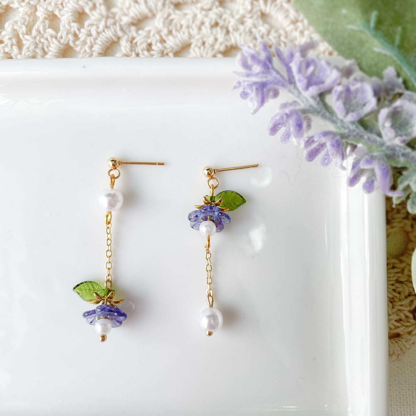 Wisteria earrings